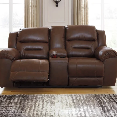 2 pc reclining sofa & loveseat microfiber brown set #3990488:s:3990494l $1549.00 (3)