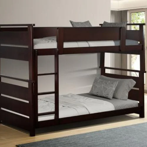 twin espresso bunkbed - 234310 hampton